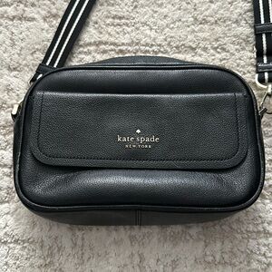 kate spade rosie pebbled leather flap camera bag